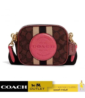 กระเป๋าสะพายข้าง COACH 7057 MINI DEMPSEY CAMERA BAG IN SIGNATURE JACQUARD WITH STRIPE AND COACH PATCH (IMTL6)