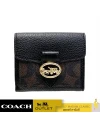 กระเป๋าสตางค์ผู้หญิง COACH 7250 GEORGIE SMALL WALLET IN SIGNATURE CANVAS (IMAA8) 