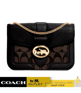 กระเป๋าสะพายข้าง COACH 7287 GEORGIE CROSSBODY IN SIGNATURE CANVAS (IMAA8) 