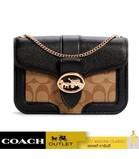 กระเป๋าสะพายข้าง  COACH 7287 GEORGIE CROSSBODY IN SIGNATURE CANVAS (IMCBI)