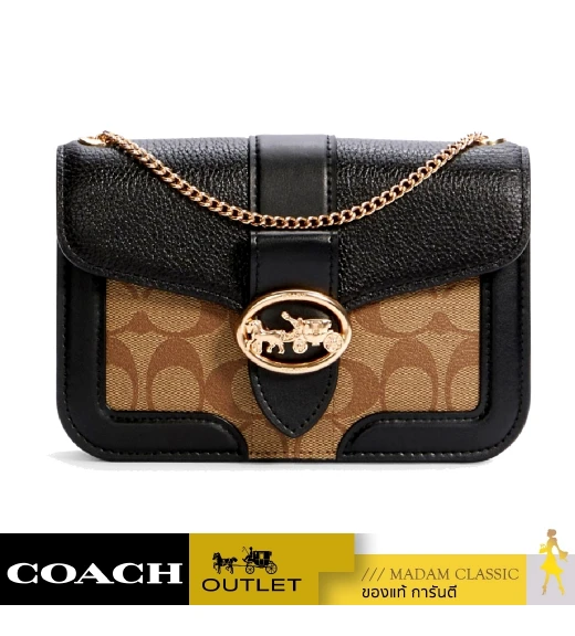 กระเป๋าสะพายข้าง  COACH 7287 GEORGIE CROSSBODY IN SIGNATURE CANVAS (IMCBI)