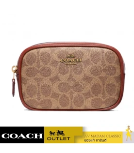 กระเป๋าคาดอก คาดเอว COACH 73743 BELT BAG IN COLORBLOCK SIGNATURE CANVAS (B4NQ4)