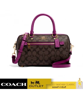 กระเป๋าสะพายข้าง COACH 83607 ROWAN SATCHEL IN SIGNATURE CANVAS (IMV7U)