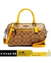 กระเป๋าสะพายข้าง COACH 83607 ROWAN SATCHEL IN SIGNATURE CANVAS (QBRLR)