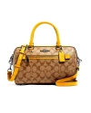 กระเป๋าสะพายข้าง COACH 83607 ROWAN SATCHEL IN SIGNATURE CANVAS (QBRLR)