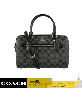 กระเป๋าสะพายข้าง COACH 83607 ROWAN SATCHEL IN SIGNATURE CANVAS (SVTSQ)