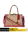 กระเป๋าสะพายข้าง COACH 87997 Beige Kisslock Dreamer 21 In Colorblock Signature Canvas (B4TA)