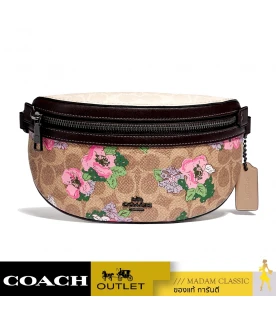 กระเป๋าคาดอก COACH 89300 Bethany Belt Bag In Signature Canvas With Blossom Print (V5PTQ) 