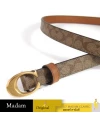 เข็มขัด 89402 SIGNATURE BUCKLE BELT (BKHSDM) Size:M