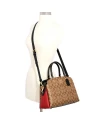 กระเป๋าสะพายข้าง COACH 91016 LILLIE CARRYALL IN COLORBLOCK SIGNATURE CANVAS (IME7V) Color: IM/KHAKI MULTI