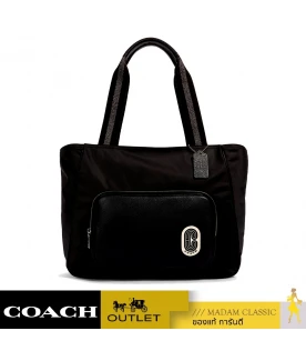 กระเป๋าสะพาย  COACH 91061 COURT TOTE (SVBK)  