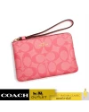 กระเป๋าคล้องมือ COACH 91178 CORNER ZIP WRISTLET IN SIGNATURE CANVAS (IMQRI)