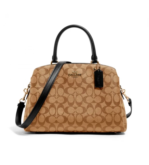 กระเป๋าสะพายข้าง COACH 91495 LILLIE CARRYALL IN SIGNATURE CANVAS (IMDQC) NEW!