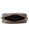 กระเป๋าสะพายข้าง COACH 91677 MINI CAMERA BAG IN SIGNATURE CANVAS(IMAA8) Color: IM/BROWN BLACK