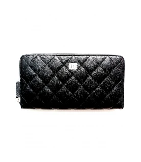 กระเป๋าสตางค์ CHANEL ZIPPY WALLET BLACK CAVIAR SHW