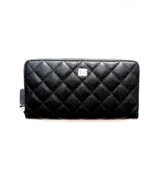 กระเป๋าสตางค์ CHANEL ZIPPY WALLET BLACK CAVIAR SHW