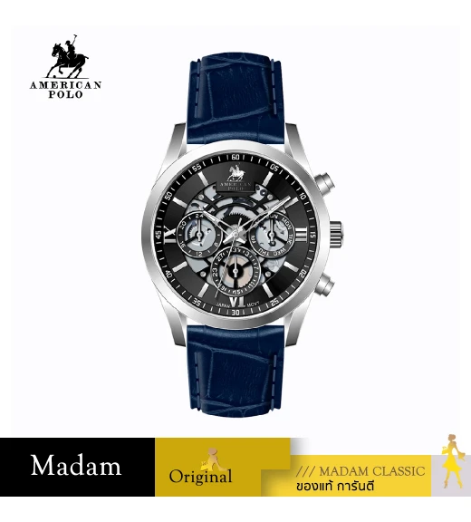 นาฬิกา AMERICAN POLO APBKBK112G AMERICAN 112G 43 MM.,NAVY BLUE / BLACK