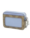 กระเป๋าใส่บัตร COACH C0058 ZIP CARD CASE IN SIGNATURE CANVAS (SVTV2)