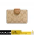 กระเป๋าสตางค์ COACH C0082 MEDIUM CORNER ZIP WALLET IN SIGNATURE CANVAS (IMNLJ)