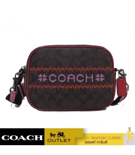 กระเป๋าสะพายข้าง COACH C1541 DEMPSEY CAMERA BAG IN SIGNATURE CANVAS WITH FAIR ISLE GRAPHIC (QBS64)