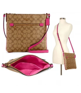 กระเป๋าสะพายข้าง COACH C1554ROWAN FILE BAG IN SIGNATURE CANVAS (IMTVY)
