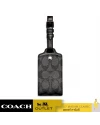 พวงกุญแจ COACH C1614 LUGGAGE TAG IN SIGNATURE CANVAS (QBCHR)