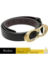 เข็มขัด COACH C1725 SIGNATURE BUCKLE BELT, 25MM (IMBLKL) SIZE: L