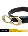 เข็มขัด COACH C1725 SIGNATURE BUCKLE BELT, 25MM (IMBLKL) SIZE: L