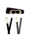 เข็มขัด COACH C1725 SIGNATURE BUCKLE BELT, 25MM (IMBLKS)