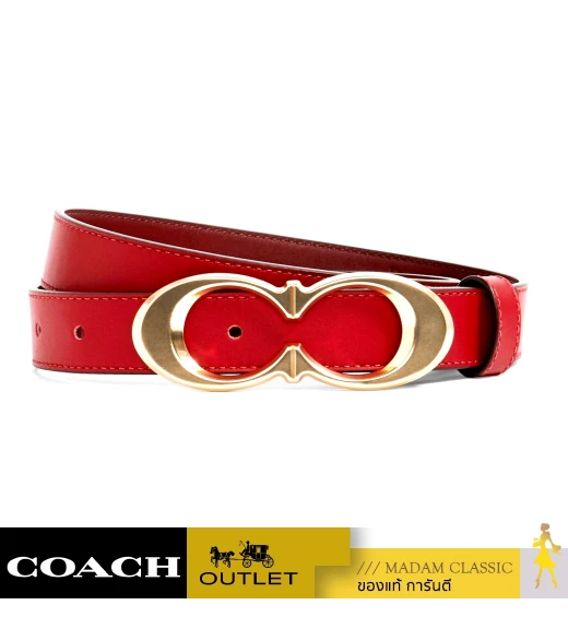 เข็มขัด COACH C1725 SIGNATURE BUCKLE BELT, 25MM (IMF8QL)