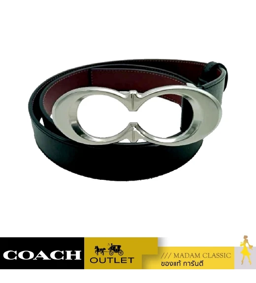 เข็มขัด COACH C1725 SIGNATURE BUCKLE BELT, 25 MM (SVO2DL)