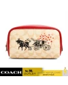 กระเป๋า COACH C2257 LUNAR NEW YEAR SMALL BOXY COSMETIC CASE IN SIGNATURE CANVAS WITH OX AND CARRIAGE (IMOT4)