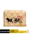 กระเป๋าสะพายข้าง COACH C2258 LUNAR NEW YEAR MINI WALLET IN SIGNATURE CANVAS WITH OX AND CARRIAGE (IMOT4) 