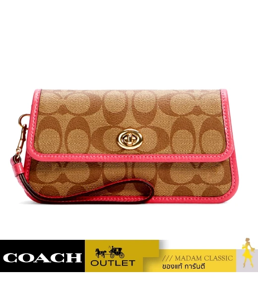 กระเป๋าคล้องมือ COACH C2299 ORIGINALS WRISTLET IN SIGNATURE CANVAS (IMD9S)