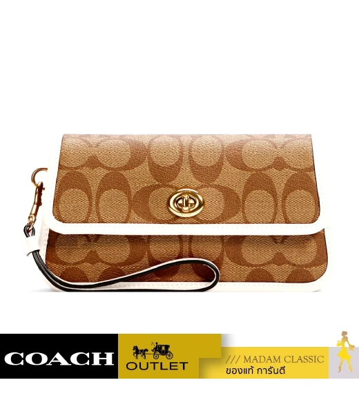 กระเป๋าคล้องมือ COACH C2299 ORIGINALS WRISTLET IN SIGNATURE CANVAS (IMDJ8)