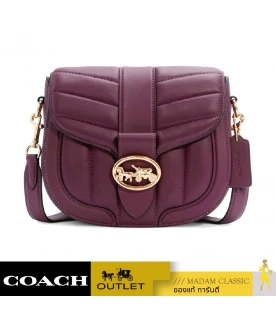 กระเป๋าสะพายข้าง COACH C2803 GEORGIE SADDLE BAG WITH QUILTING (IMBOY)