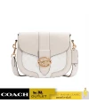 กระเป๋าสะพายข้าง COACH C2806 GEORGIE SADDLE BAG IN SIGNATURE CANVAS (IMQQ4)