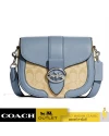 กระเป๋าสะพายข้าง COACH C2806 GEORGIE SADDLE BAG IN SIGNATURE CANVAS (SVTVS)