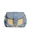 กระเป๋าสะพายข้าง COACH C2806 GEORGIE SADDLE BAG IN SIGNATURE CANVAS (SVTVS)