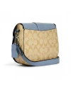 กระเป๋าสะพายข้าง COACH C2806 GEORGIE SADDLE BAG IN SIGNATURE CANVAS (SVTVS)