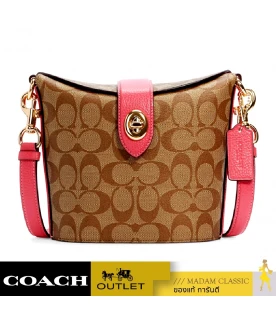 กระเป๋าสะพายข้าง COACH C2817 ADDIE CROSSBODY IN SIGNATURE CANVAS (IMD9S)