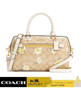 COACH C2849 ROWAN SATCHEL IN SIGNATURE CANVAS WITH DAISY PRINT  (IMOTV)