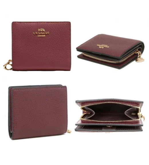 กระเป๋าสตางค์ COACH C2862 SNAP WALLET (IMP1O)