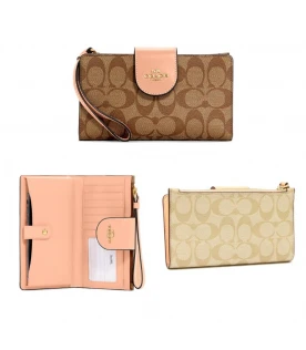 กระเป๋าสตางค์คล้องมือ COACH C2874 TECH PHONE WALLET IN COLORBLOCK SIGNATURE CANVAS (IMTYF)