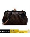 กระเป๋าสะพายข้าง  COACH C2876 NORA KISSLOCK CROSSBODY IN SIGNATURE CANVASL (IMAA8)