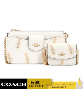 กระเป๋าสะพายข้าง COACH C2916 POPPY CROSSBODY WITH LIPSTICK PRINT (IMCAH)