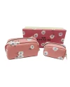 กระเป๋า COACH C3062 BOXED SMALL AND MINI BOXY COSMETIC CASE SET WITH DAISY PRINT (SVSEQ)