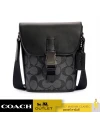 COACH C3134 TRACK SMALL FLAP CROSSBODY IN SIGNATURE CANVAS(QBCHR)