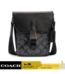 COACH C3134 TRACK SMALL FLAP CROSSBODY IN SIGNATURE CANVAS(QBCHR)
