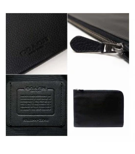 กระเป๋าอเนกประสงค์ COACH C3143 L-ZIP PORTFOLIO (QBBK)